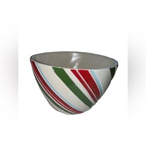 Hallmark Striped Holiday Bowl